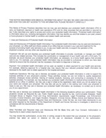 HIPPA Notice of Privacy Practices